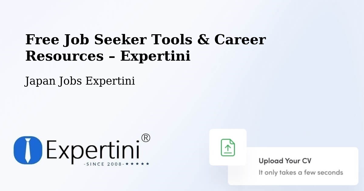 Free Job Seeker Tools & Career Resources – Gyōda - Gyōda, Japan Jobs Expertini