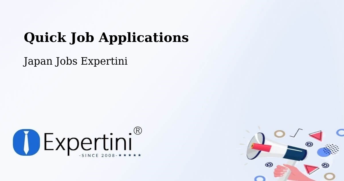 Quick Apply Feature – Gyōda - Japan Jobs Expertini